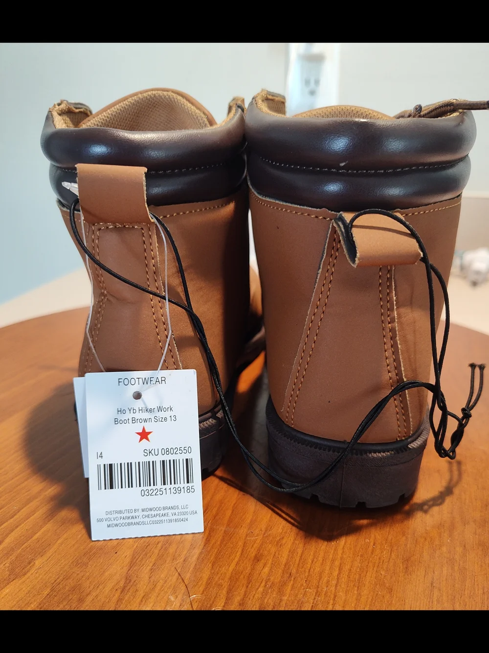 Kids Sz 13 Tan Lace-Up Ankle Boots for Everyday Play N W T